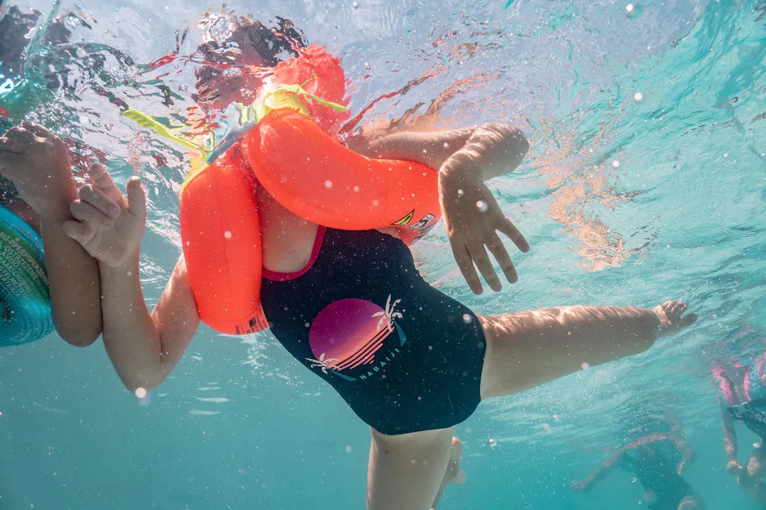Swimming inflatable vest for 18-30 kg - orange