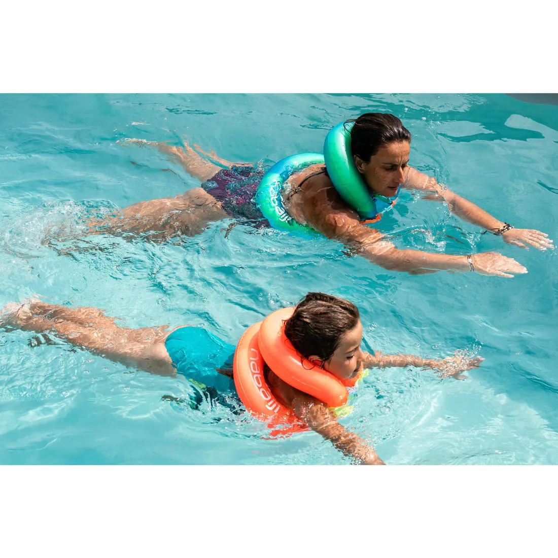 Swimming Inflatable Vest Size L (75-90 kg) - Blue