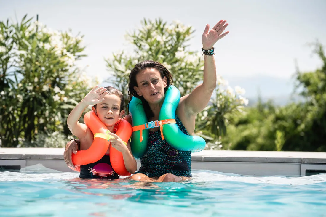 Swimming Inflatable Vest Size L (75-90 kg) - Blue