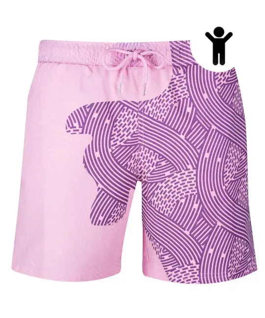 Temperature Sensitive Swim Trunks for Men & Kids