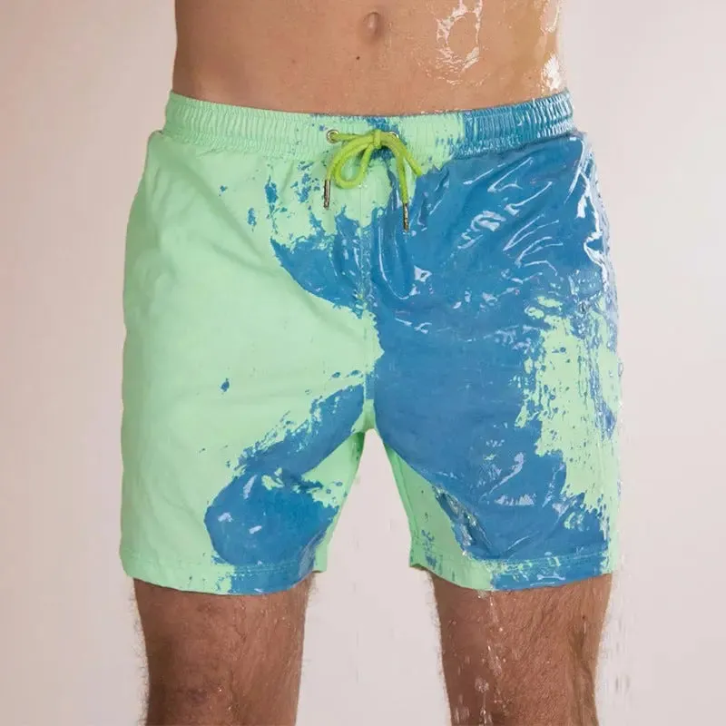Temperature Sensitive Swim Trunks for Men & Kids
