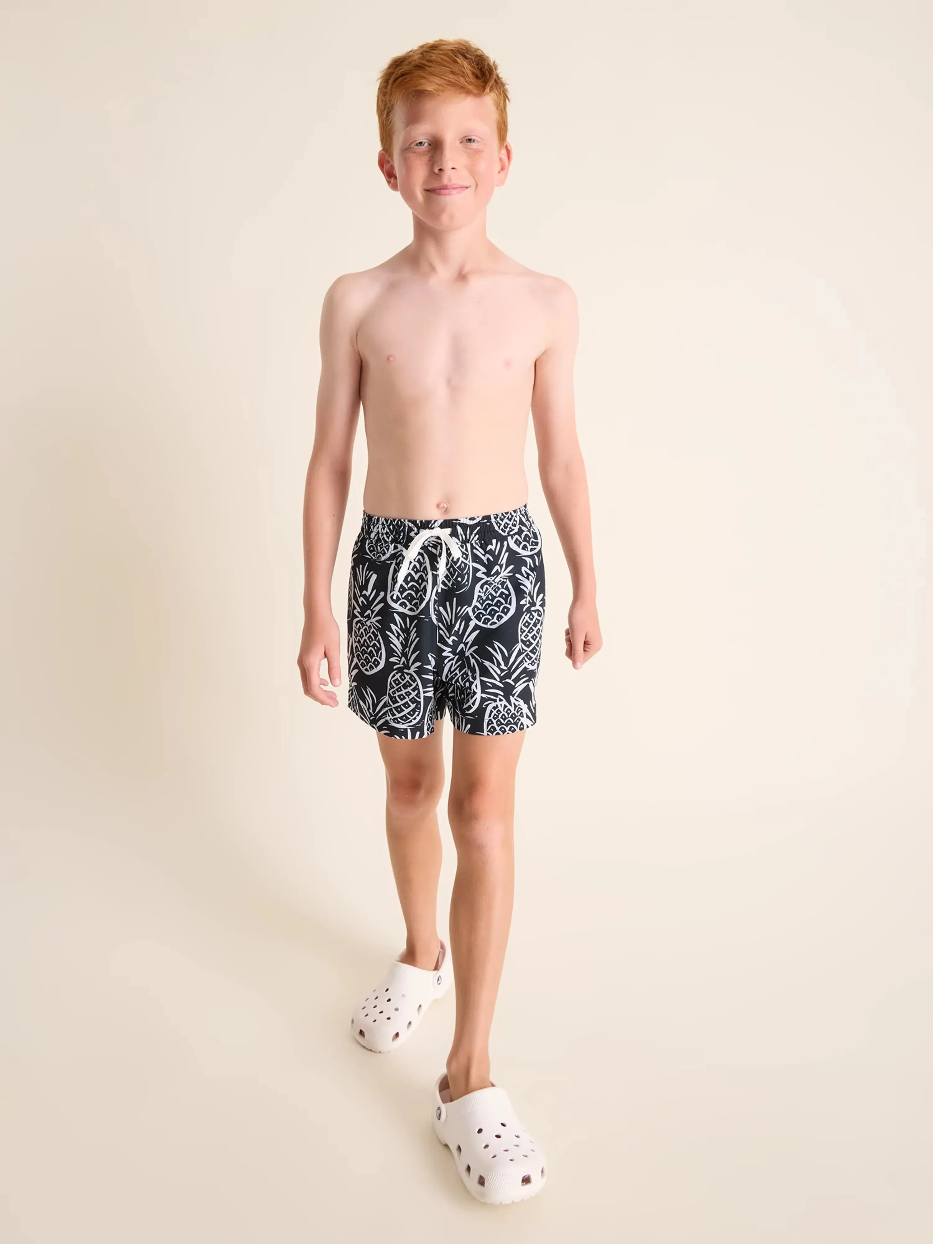 The Midnight Thighnapples (Boys Lined Classic Swim Trunk- Shorter)