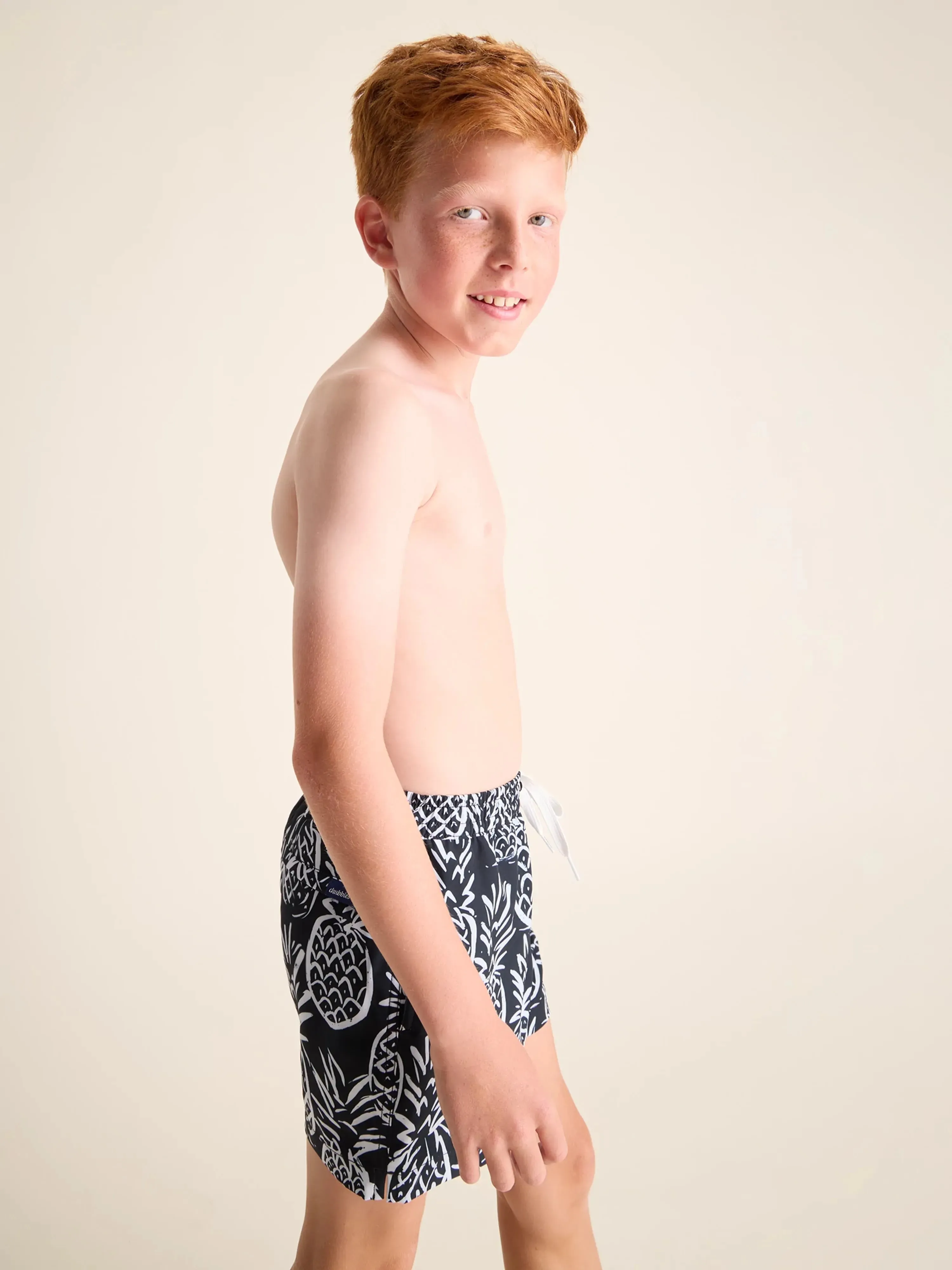 The Midnight Thighnapples (Boys Lined Classic Swim Trunk- Shorter)