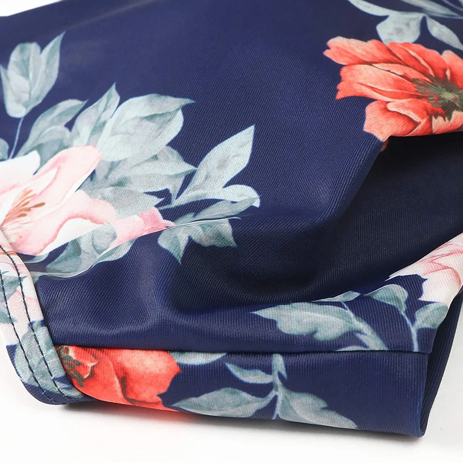 Upopby Two Pieces Flower Print High Waist Swimsuit